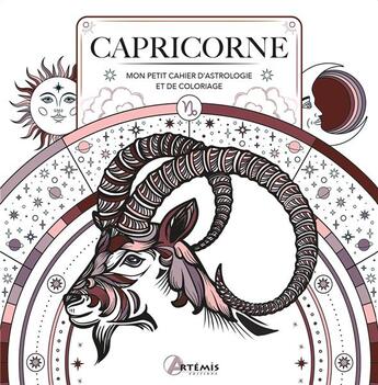 Couverture du livre « Capricorne : mon petit cahier d'astrologie et de coloriage » de Haumea aux éditions Artemis