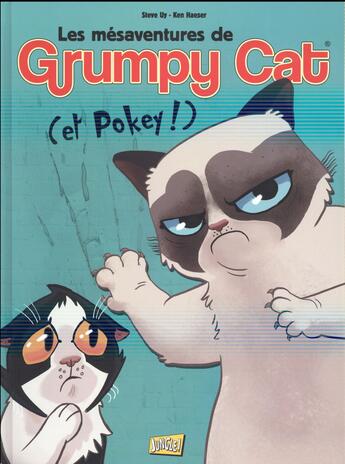 Couverture du livre « Les mésaventures de grumpy cat t.1 » de Steve Uy et Ken Kaeser aux éditions Jungle