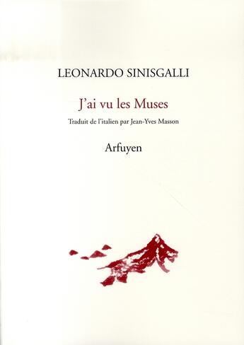 Couverture du livre « J'ai vu les muses » de Sinisgalli Leon aux éditions Arfuyen