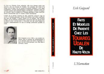 Couverture du livre « Faits et modèles de parentéchez les Touaregs Udalen de Haute-Volta » de Erik Guignard aux éditions L'harmattan