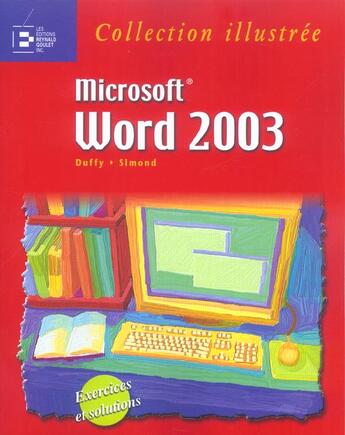 Couverture du livre « Word 2003. exercices et solutions » de Simond M. aux éditions Reynald Goulet