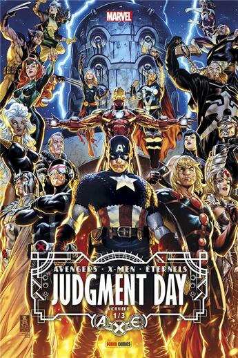 Couverture du livre « A.X.E. judgment day Tome 1 » de Kieron Gillen et Pasqual Ferry et Valerio Schiti et Guiu Vilanova aux éditions Panini