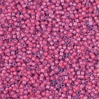 Couverture du livre « Tube luminous pink taffy 11/0 miyuki delica bead approx 7 gr » de  aux éditions Dg-exodif