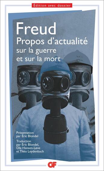 Couverture du livre « Propos d'actualité sur la guerre et sur la mort » de Sigmund Freud aux éditions Flammarion