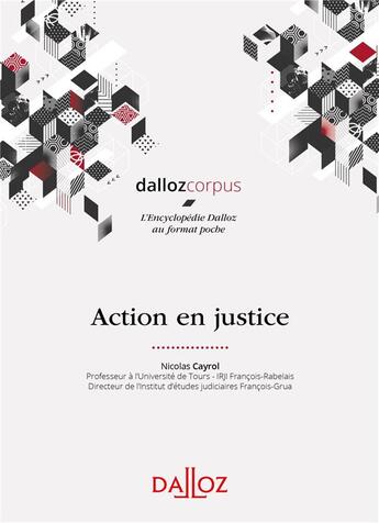 Couverture du livre « Action en justice » de Cayrol/Nicolas aux éditions Dalloz