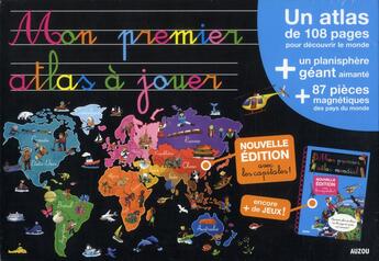 Couverture du livre « Mon premier atlas à jouer » de David Varone aux éditions Philippe Auzou