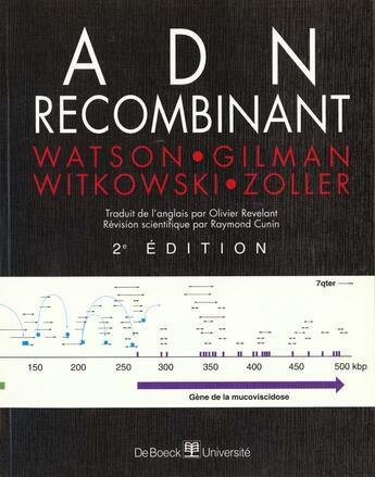 Couverture du livre « Adn recombinant » de Watson aux éditions De Boeck
