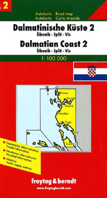 Couverture du livre « Dalmatie / sibenik split » de  aux éditions Freytag Und Berndt