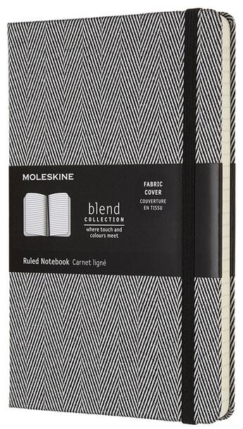 Couverture du livre « Carnet blend ligné grand format noir » de  aux éditions Moleskine