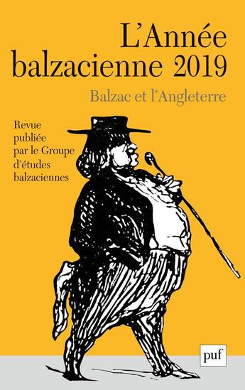 Couverture du livre « Annee balzacienne 2019, n.20 » de  aux éditions Puf