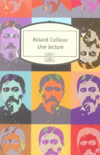 Couverture du livre « Une lecture n294 » de Roland Cailleux aux éditions Motifs