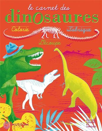 Couverture du livre « Le carnet des dinosaures » de  aux éditions Courtes Et Longues