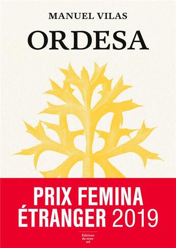 Couverture du livre « Ordesa » de Manuel Vilas aux éditions Editions Du Sous Sol