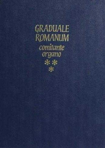 Couverture du livre « Graduale romanum comitante organo t.2 » de  aux éditions Solesmes