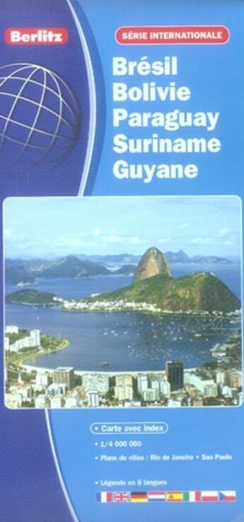 Couverture du livre « Brésil, bolivie, paraguay, suriname, guyane » de  aux éditions Berlitz