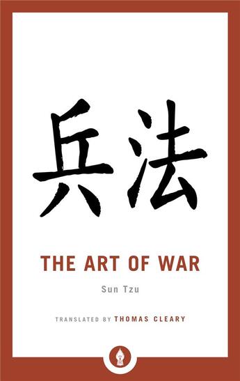 Couverture du livre « Sun Tzu : the art of war » de Sun Tzu aux éditions Random House Us