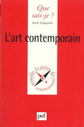 Couverture du livre « Art contemporain (l') » de Anne Cauquelin aux éditions Que Sais-je ?