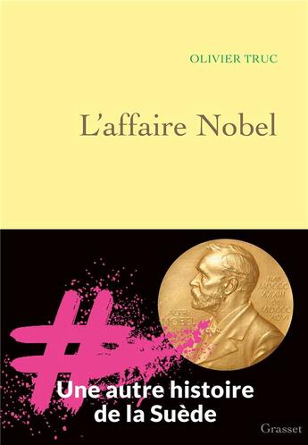 Couverture du livre « L'affaire Nobel » de Olivier Truc aux éditions Grasset