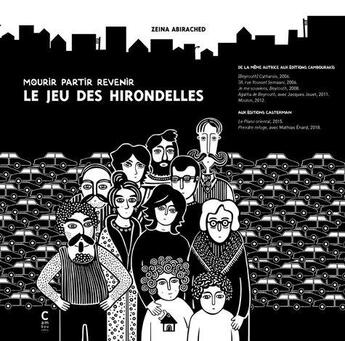 Couverture du livre « Le jeu des hirondelles ; mourir partir revenir » de Zeina Abirached aux éditions Cambourakis