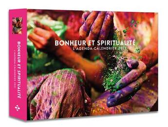 Couverture du livre « L'agenda-calendrier bonheur et spiritualité (édition 2021) » de  aux éditions Hugo Image