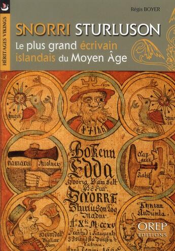 Couverture du livre « Snorri Sturluson ; le plus grand écrivain Islandais du Moyen Age » de Regis Boyer aux éditions Orep