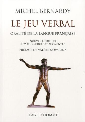 Couverture du livre « Jeu verbal » de Michel Bernardy aux éditions L'age D'homme