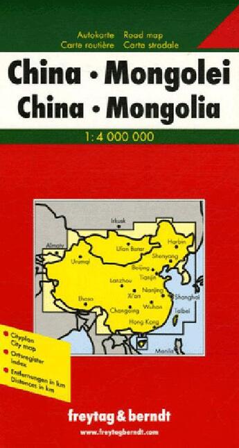 Couverture du livre « **chine - mongolie » de  aux éditions Freytag Und Berndt