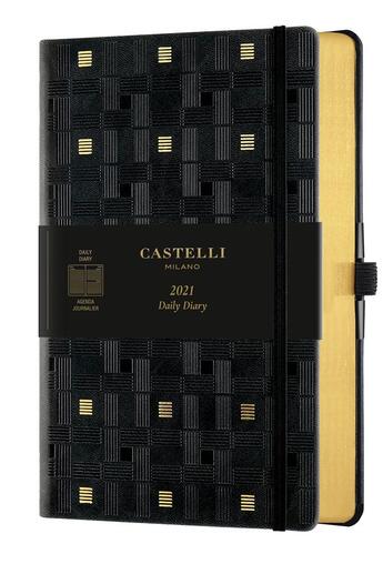 Couverture du livre « Agenda journalier grand format c&g trame dore » de Castelli aux éditions Castelli Milano