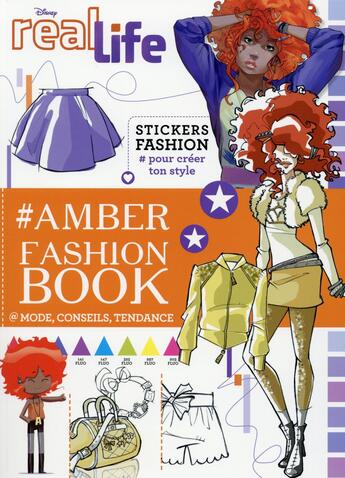 Couverture du livre « Real life ; fashion book Amber » de  aux éditions Disney Hachette