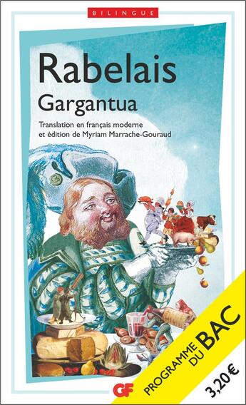 Couverture du livre « Gargantua ; 1re ; programme nouveau bac 2022 » de Francois Rabelais aux éditions Flammarion