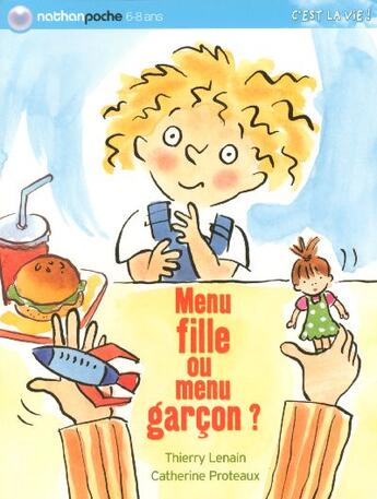 Couverture du livre « Menu fille ou menu garcon » de Lenain/Proteaux aux éditions Nathan