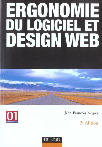 Couverture du livre « Ergonomie Du Logiciel Et Design Web » de Jean-Francois Nogier aux éditions Dunod