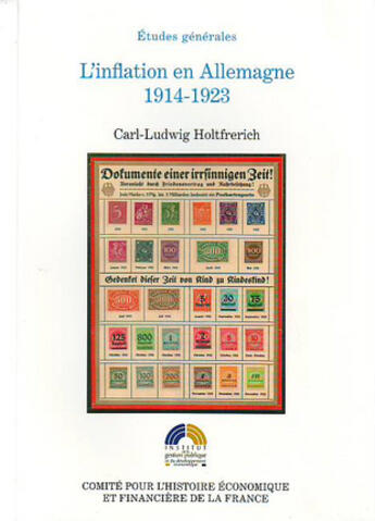 Couverture du livre « L'inflation en Allemagne 1914-1923 » de Holtfrerich/Plessis aux éditions Igpde