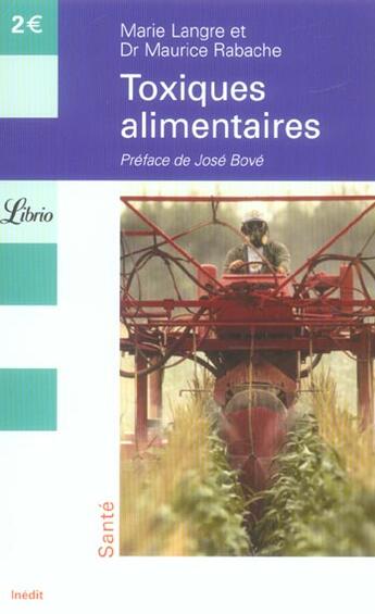 Couverture du livre « TOXIQUES ALIMENTAIRES » de Rabache Maurice aux éditions J'ai Lu