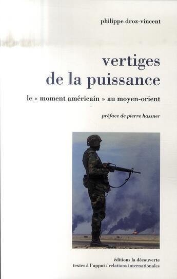 Couverture du livre « Les vertiges de la puissance ; le 