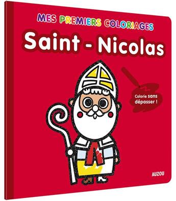 Couverture du livre « Saint-nicolas (coll. mes premiers coloriages) » de Tiago Americo aux éditions Philippe Auzou