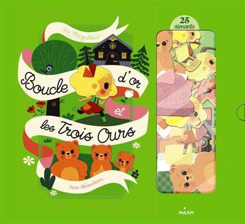 Couverture du livre « Boucle d'or et les trois ours - magnetines » de Lucie Brunellière aux éditions Milan