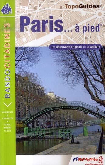 Couverture du livre « Paris à pied » de  aux éditions Ffrp