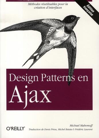 Couverture du livre « Design patterns en ajax » de Mahemoff aux éditions O Reilly France