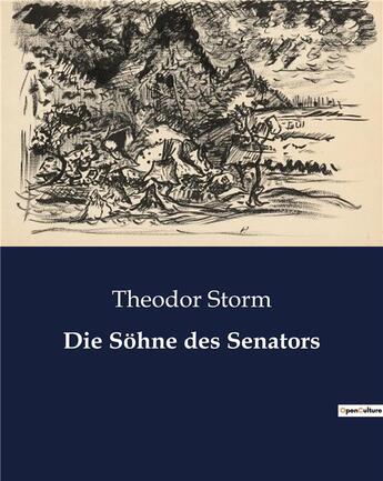 Couverture du livre « Die Sohne des Senators » de Theodor Storm aux éditions Culturea