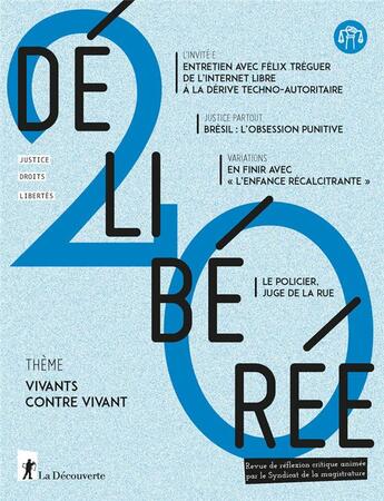 Couverture du livre « Délibérée 20 » de Revue Délibérée aux éditions La Decouverte