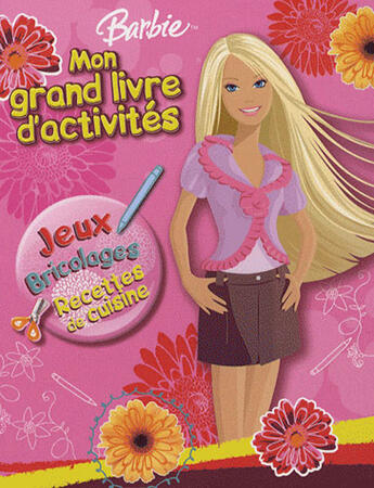 Couverture du livre « Barbie, grand livre d'activités » de  aux éditions Hemma