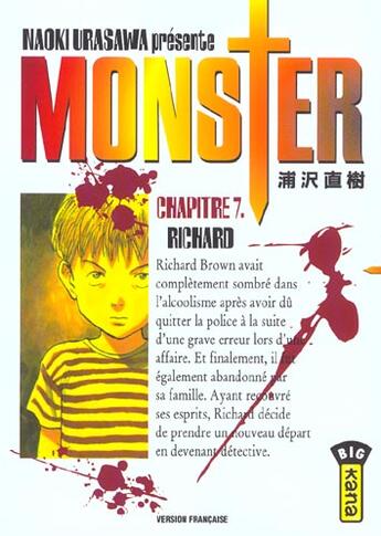 Couverture du livre « Monster Tome 7 : Richard » de Naoki Urasawa aux éditions Kana