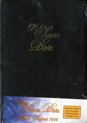 Couverture du livre « La Sainte Bible (tranches or, couverture cuir brun) » de  aux éditions Bibli'o