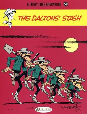 Couverture du livre « Lucky Luke t.58 ; the Dalton's stash » de Morris aux éditions Cinebook