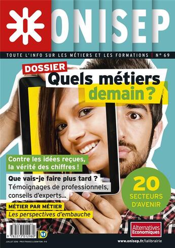 Couverture du livre « Quels métiers pour demain ? » de  aux éditions Onisep