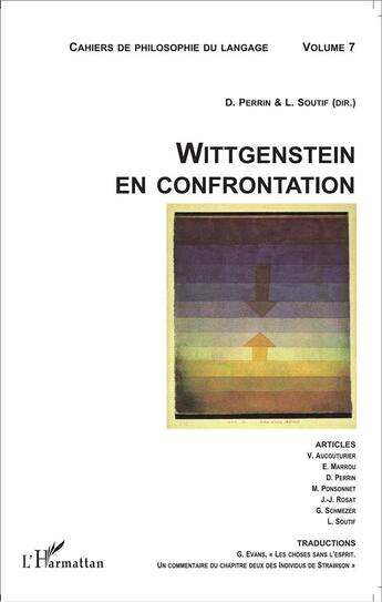 Couverture du livre « Wittgenstein en confrontation » de  aux éditions L'harmattan