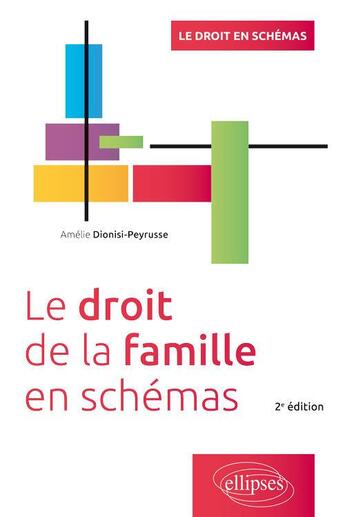 Couverture du livre « Le droit de la famille en schémas (édition 2020) » de Amelie Dionisi-Peyrusse aux éditions Ellipses