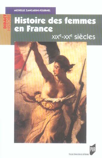 Couverture du livre « Histoire DES FEMMES EN FRANCE XXE XXE SIECLES » de Pur aux éditions Pu De Rennes