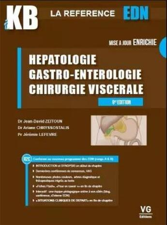 Couverture du livre « Hépatologie, gastro-entérologie, chirurgie viscérale (9e édition) » de Jeremie Lefevre aux éditions Vernazobres Grego